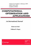 COMPUTATIONAL OPTIMIZATION AND APPLICATIONS雜志封面